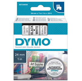 NASTRO DYMO LM 300 24MMX7M NERO-BIANCO 37885