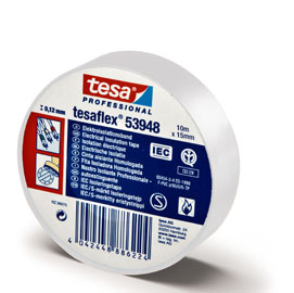 NASTRO ADESIVO ISOLANTE - PROFESSIONALE - 10 M X 15 MM - BIANCO - TESA 55597