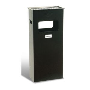 POSACENERE-GETTACARTA DA ESTERNI - DA TERRA - 30X70X15 CM - GRIGIO SCURO - METALPLUS 64831