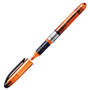 EVIDENZIATORE STABILO NAVIGATOR - PUNTA A SCALPELLO - TRATTO DA 1,0-4,0MM - ARANCIO - STABILO 46122