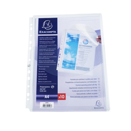BUSTA FORATA 5503E - C/SOFFIETTO E PATELLA - LISCIA - A4 - PPL - EXACOMPTA 87386