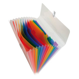 CLASSIFICATORE CRYSTAL - 7 TASCHE - PP - 14X26 CM - EXACOMPTA 71899