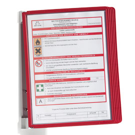 LEGGIO DA PARETE VARIO  WALL 5 - 5 PANNELLI SHERPA  INCLUSI - ROSSO - DURABLE 71683