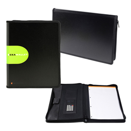 CONFERENZIERE CON CALCOLATRICE EXAWALLET - PPL - 26,5X34 CM - NERO - EXACOMPTA 86596