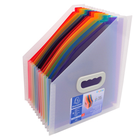 CLASSIFICATORE PORTARIVISTE CRYSTAL - 12 TASCHE - PP - 26.5X32.5 CM - EXACOMPTA 82469