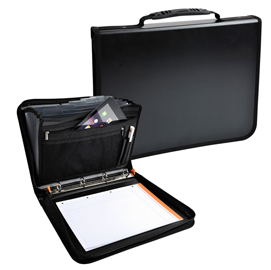 CONFERENZIERE CON MECCANISCMO EXAFOLDER - PPL - 4 ANELLI  30 MM - NERO - EXACOMPATA 86597