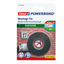 NASTRO BIADESIVO TESA  POWERBOND - PER ESTERNI - 19 MM X 1,5 MT - BIANCO - TESA 71960