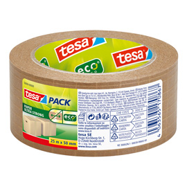 NASTRO ADESIVO TESAPACK ECO - PAPER ULTRA STRONG ECOLOGO - 25 M X 50 MM - AVANA - TESA 98648