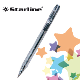 PENNA A SFERA A SCATTO - PUNTA 1,0MM - NERO  - STARLINE - CONF. 20 PEZZI STL1005