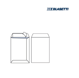 BUSTA A SACCO BIANCA - SERIE MAILPACK - STRIP ADESIVO - 230X330 MM - 80 GR - BLASETTI - CONF. 100 PEZZI 44665