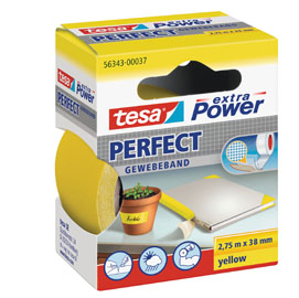NASTRO ADESIVO TELATO XP PERFECT - 38 MM X 2,7 M - GIALLO -TESA 37934