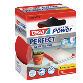 NASTRO ADESIVO TELATO XP PERFECT - 38 MM X 2,7 M - ROSSO - TESA 37935