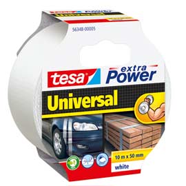 NASTRO ADESIVO TESA  EXTRA POWER UNIVERSAL - 10 M X 50 MM - BIANCO - TESA 74840