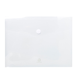 BUSTA A TASCA CON CHIUSURA IN VELCRO - PPL - 24X32 CM - TRASPARENTE - EXACOMPTA 82464