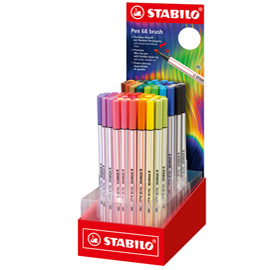 PENNARELLO 68 BRUSH ARTY - COLORI ASSORTITI - STABILO - EXPO 80 PEZZI 95612