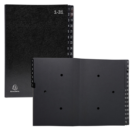 CLASSIFICATORE NUMERICO 1-31 ORDONATOR - 25X33 CM - NERO - EXACOMPTA 82456