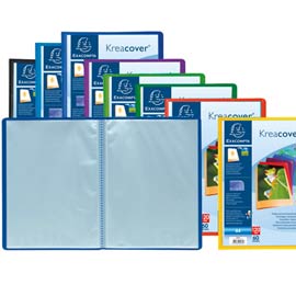 PORTALISTINI PERSONALIZZABILE KREACOVER  - 21X29,7CM - 20 BUSTE - COLORI ASSORTITI - EXACOMPTA 68157