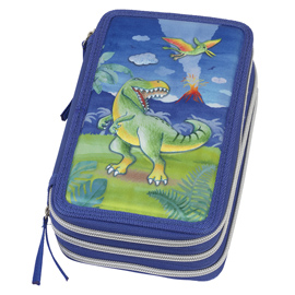 ASTUCCIO 3 ZIP DINOSAUR EDITION - FABER CASTELL 102348