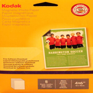 KODAK - CARTA FOTOGRAFICA MAGNETICA LUCIDA 10X15 CM 5 FOGLI - 5740-020 KOD5740020