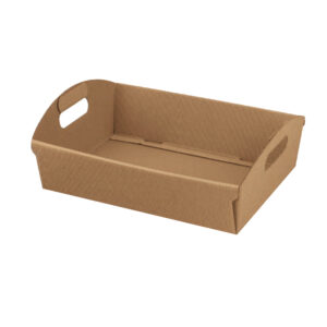 CESTO IN CARTONE ONDA AVANA CM.37X26,5X10H 57651