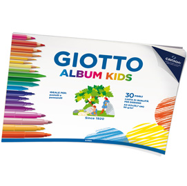 ALBUM LITTLE KIDS 2+ - A3 - 90GR - 30 FOGLI - GIOTTO 86055