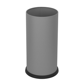 PORTAOMBRELLI STEEL - CON VASCHETTA INTERNA - DIAMETRO 24 CM - H 49 CM - 22 L - ACCIAIO - GRIGIO - STILCASA 100471