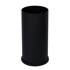 PORTAOMBRELLI STEEL - CON VASCHETTA INTERNA - DIAMETRO 24 CM - H 49 CM - 22 L - ACCIAIO - NERO - STILCASA 100470