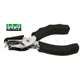 PERFORATORE A PINZA 5840 - 1 FORO 6 MM - IMPUGNATURA GOMMATA - NERO - LEBEZ 38044