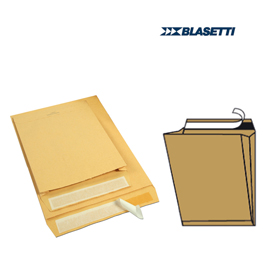 BUSTA A SACCO AVANA - SERIE MAILPACK - SOFFIETTI LATERALI - FONDO PREFORMATO - STRIP ADESIVO - 250X353X40 MM - 80 GR - BLASETTI - CONF. 10 PEZZI 53694