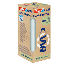 TORRE 8RT ECOCRYSTAL 19MMX33M TESAFILM 100600