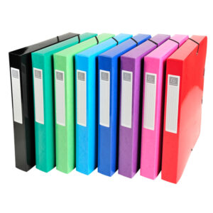 SCATOLA ARCHIVIO BOX IDERAMA - DIAMETRO 40MM - A4 - 8 COLORI ASSORTITI - EXACOMPTA 89297