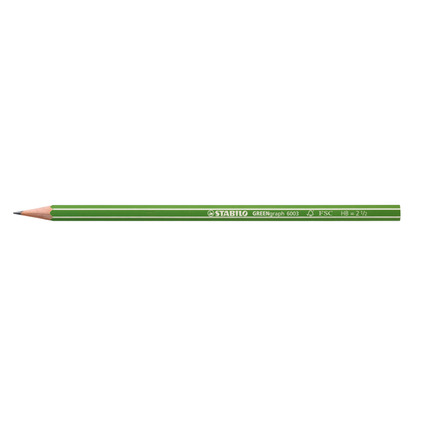 MATITA IN GRAFITE GREENGRAPH - GRADAZIONE HB - STABILO - SCATOLA 12 MATITE 53484