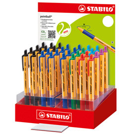 PENNE POINTBALL - COLORI ASSORTITI - STABILO - EXPO 32 PEZZI 83928