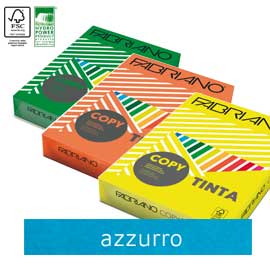 CARTA COPY TINTA - A4 - 160 GR - COLORI FORTI AZZURRO - FABRIANO - CONF. 250 FOGLI 68428