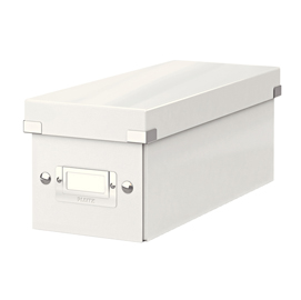 SCATOLA ARCHIVIO CLICK  STORE - PER CD - 14,3X13,6,X35,2 CM - BIANCO - LEITZ 64471