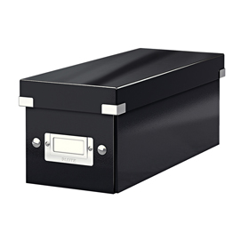 SCATOLA ARCHIVIO CLICK  STORE - PER CD - 14,3X13,6X35,2 CM - NERO - LEITZ 64472