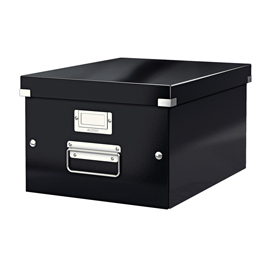 SCATOLA ARCHIVIO MEDIA MM.281X370X200H NERA CLICK & STORE LEITZ 64478