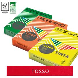 CARTA COPY TINTA - A3 - 160 GR - COLORI FORTI ROSSO - FABRIANO - CONF. 125 FOGLI 68441