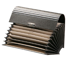 PORTACAMBIALI A SOFFIETTO - 12 TASCHE GEN-DIC - 28X13 CM - COLORI ASSORTITI - FRASCHINI 37464