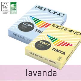 CARTA COPY TINTA - A4 - 80 GR - COLORE TENUE LAVANDA - FABRIANO - CONF. 500 FOGLI 57177