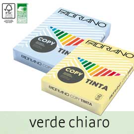 CARTA COPY TINTA - A3 - 160 GR - COLORI TENUI VERDE CHIARO - FABRIANO - CONF. 125 FOGLI 68445