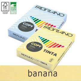 CARTA COPY TINTA - A4 - 80 GR - COLORE TENUE BANANA - FABRIANO - CONF. 500 FOGLI 57180