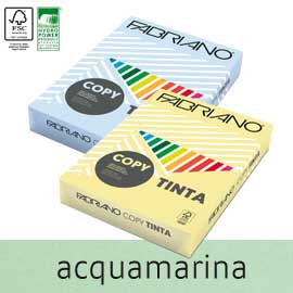 CARTA COPY TINTA - A4 - 80 GR - COLORE TENUE ACQUAMARINA - FABRIANO - CONF. 500 FOGLI 57181