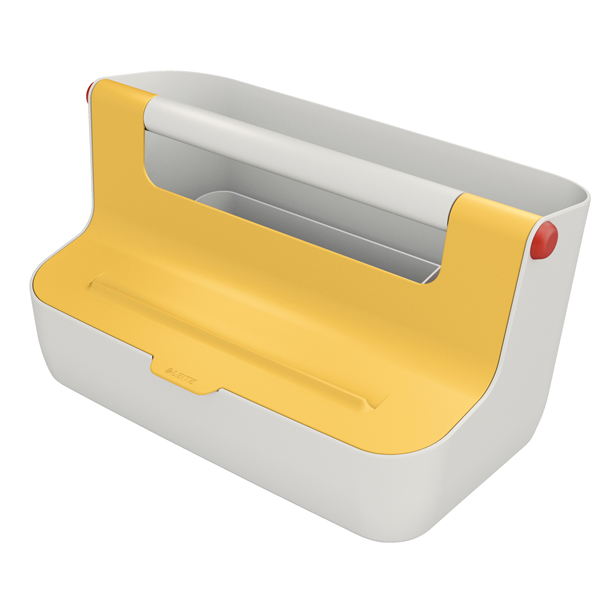 CASSETTA PORTAOGGETTI CON MANIGLIA COSY - GIALLO - LEITZ 92735