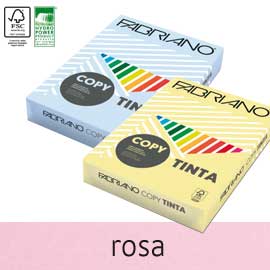 CARTA COPY TINTA - A4 - 80 GR - COLORE TENUE ROSA - FABRIANO - CONF. 500 FOGLI 57183