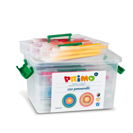 PENNARELLI PUNTA FINE - COLORI ASSORTITI - PRIMO - BOX 120 PEZZI 70980