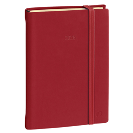 AGENDA GIORNALIERA DAILY POCKET PRESTIGE SILK 2023 - 8,5 X 13 CM - BORDEAUX - QUO VADIS 94608