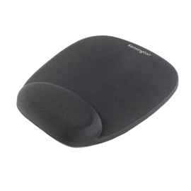 TAPPETINO PER MOUSE CON POGGIAPOLSI - SCHIUMA - NERO - KENSINGTON 102306
