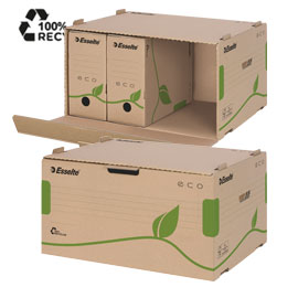 SCATOLA CONTAINER ECOBOX - 34X43,9X25,9 CM - APERTURA LATERALE - ESSELTE 72338