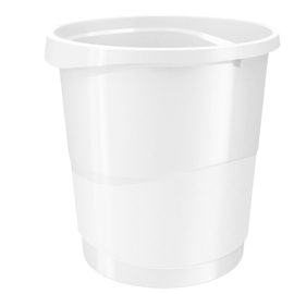 CESTINO GETTACARTE EUROPOST VIVIDA - 25,8 X28,5 CM - ALTEZZA 32,2 CM - 14 LT - BIANCO - ESSELTE 80520